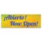 Signmission Abierto Now Open Banner Concession Stand Food Truck Single Sided B-72-30006 - alternate 1